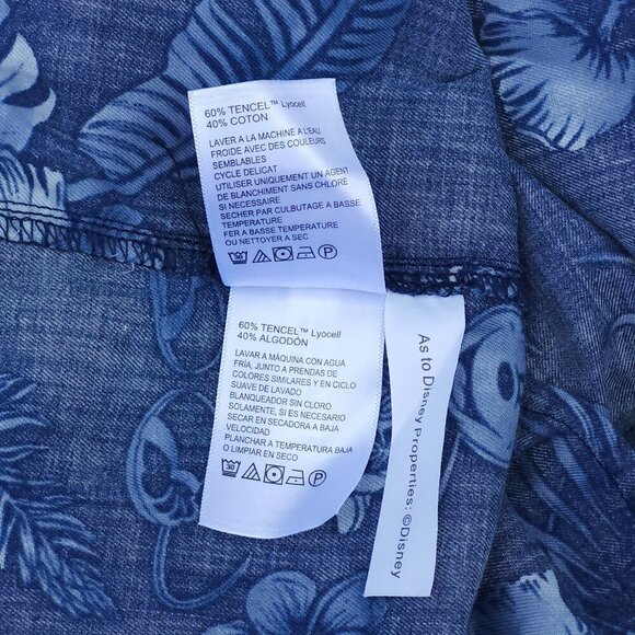 NEW Disney Parks X Tommy Bahama Mini Dress Size Medium Navy Blue Mickey Mouse - Picture 9 of 9